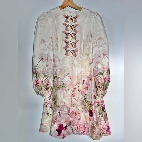 Zimmermann Dancer Hummingbird Mini Dress - Picture 2 of 5